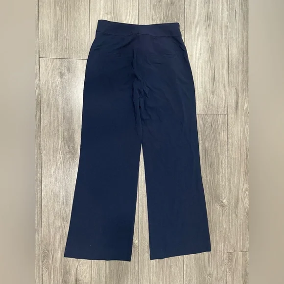 Veronica Beard Navy Blue Pearl Accent Adley Wide Leg Sailor Pants 6 - Picture 11 of 11